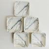 Ceramic Square Condiment Dish Creative Marble Pattern Seasoning Dish Sauce Wasabi Snack Plate Home Kitchen Supplies Tableware