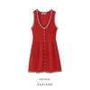 Kaslead New Arrival Women's Clothing Fashion Style Jacquard Mesh Knitting Mini Dress 5802019