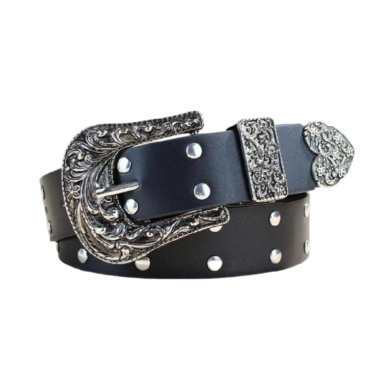 

Stylish Waist Belt Edgy Chain Dancers Costume Studded Belt Carving Buckle for Suit Skirt Jeans Body Jewelry 1