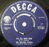 7inch Record ROLLING STONES  Its All Over Now  Good Times Bad F11934 Decca 1964 UK Rock Used