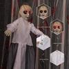 7 Styles Scary Halloween Decor Hanging Female Ghost Electric Voice Activated Pendant Horror Props for Haunted House Party