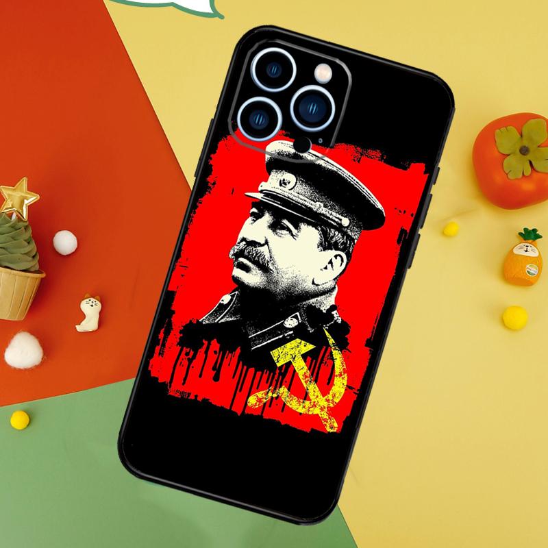 USSR Joseph Stalin Phone Case For iPhone 17 Pro Max 16 15 13 12 11 14 Pro Max Plus 12 13 Mini 16e 17 Air Cover