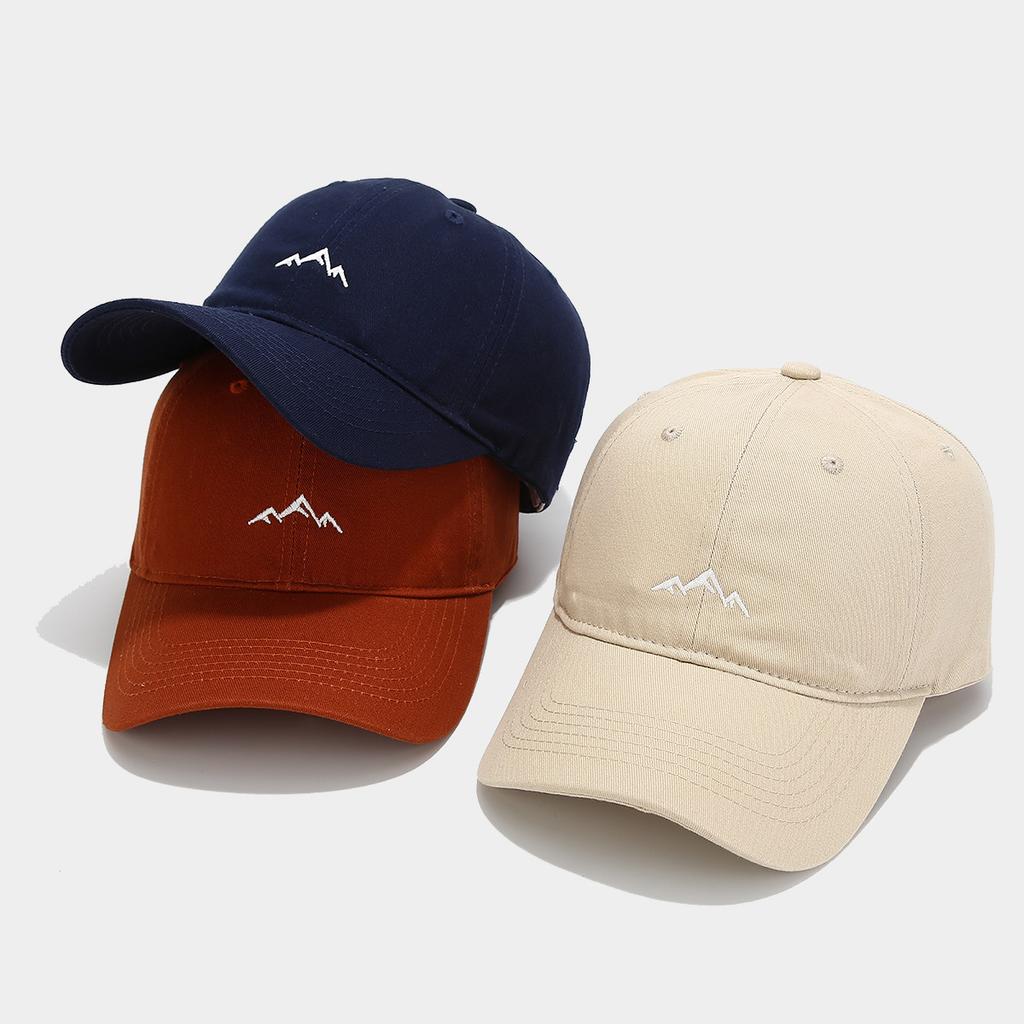 Hot Sale Men's and Women's Outdoor Mountain Embroidery Soft Top Baseball Caps Show Small Face Simple Sunscreen Sun Hats
