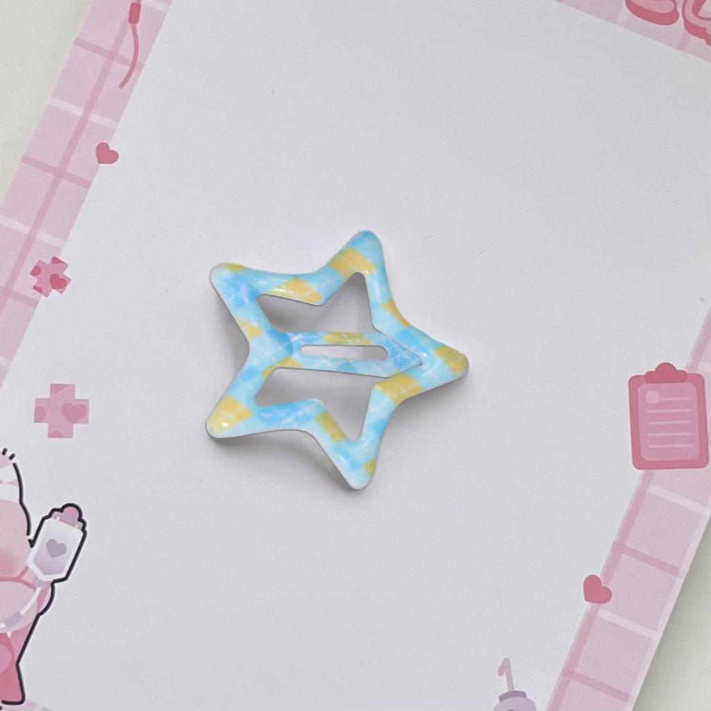 10lots Durablility Star Hairpin Colorful Hair Clip Fashion Personality Hairclip for Girls and Women
