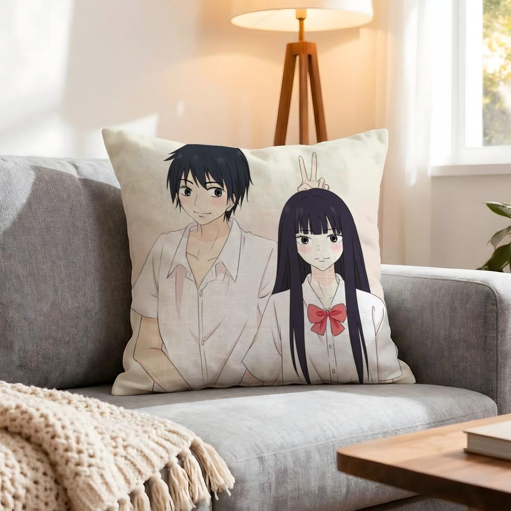 Anime Kimi Ni Todoke Cushion Cover 1Pcs Decorative Covers Soft Cushion Case For Sofa Couch Decor 40X40 45X45 Pillowcases