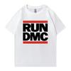 2026 Summer Hot Sale RUN DMC Graphic Print Crew Neck T-shirt Men Women Printed Casual Outdoor Cotton T-shirt Cotton Gothic Round T-shirt