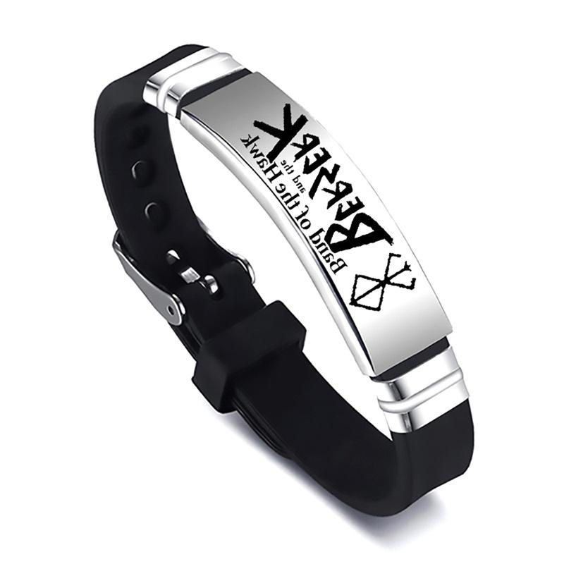 Anime Berserk Symbol Stainless Steel Bracelet Sword Adjustable Wristband Jewelry