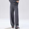 Cashmere and Wool Knitted Casual Pants for Women