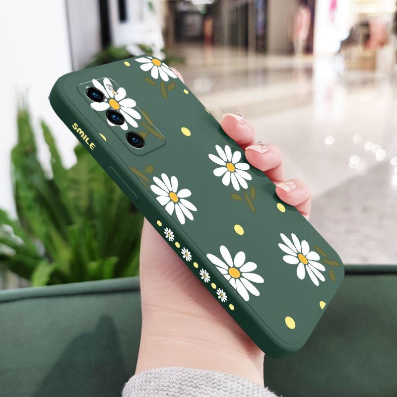 

Gentle Daisy Phone Case For Huawei P40 P50 P30 P20 Pro Lite Nova 5t Y7A Mate 40 30 20 Pro Lite Liquid Silicone Cover For P30 Lite