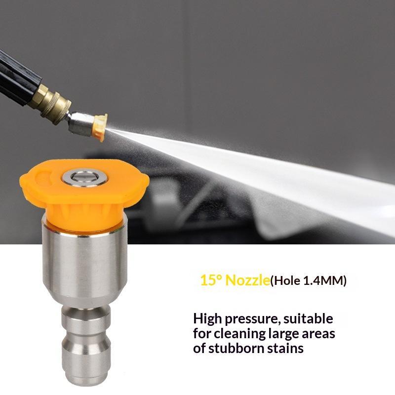 High Pressure Washer Turbo Nozzles 1/4'' Quick Connect Rotary Spray Jet Tip For Car Cleaning Patio - Efficient Cleaning