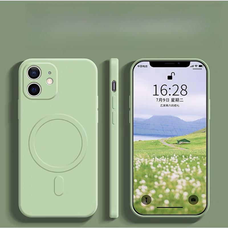 Magsafe Magnetic 14pro Wireless Charging IPhone16 Protective Case Liquid Silicone. Applicable To IPhone 15 Phone Case