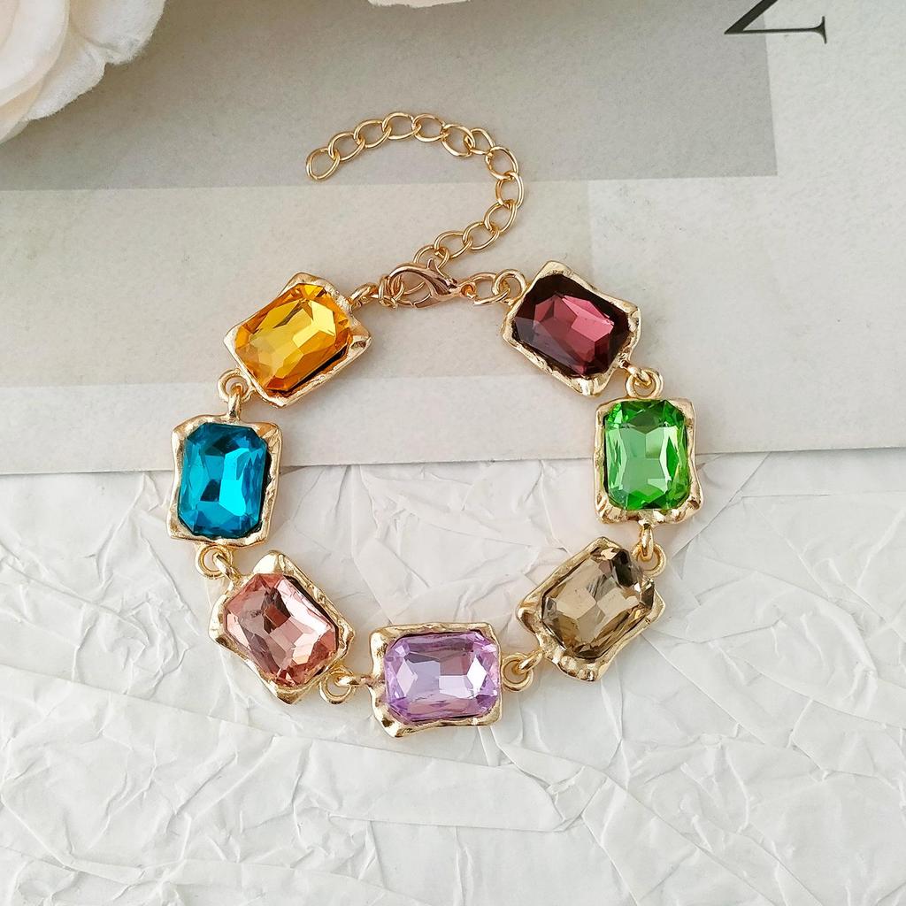 Bahar/Yaz Renkli Pırlanta Gerdanlık - Kadın Yüksek Kalite, Çok Yönlü Tasarım Köprücük Kemiği Kolyesi