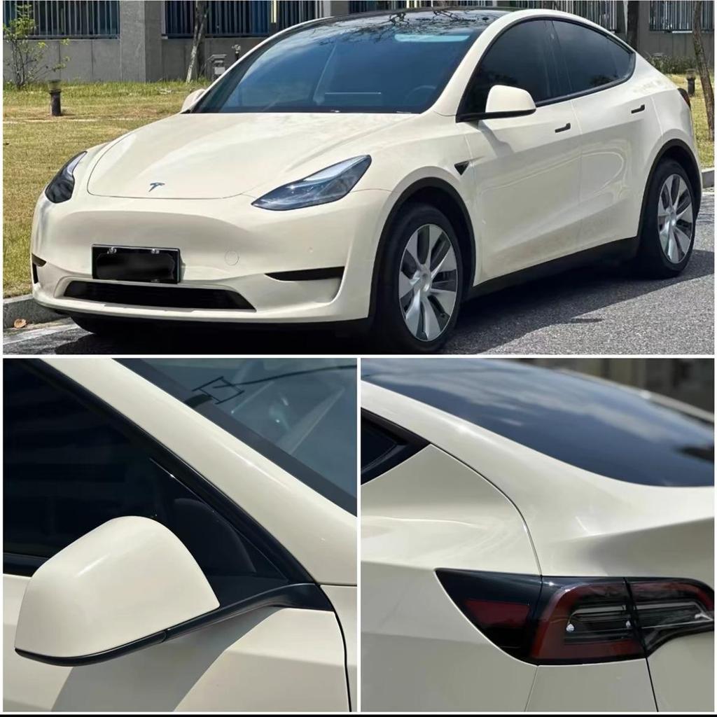 Car PET Film: Beetroot Purple, Glacier Blue, Piano White, Glossy Black - Full Vehicle Color Change Wrap.