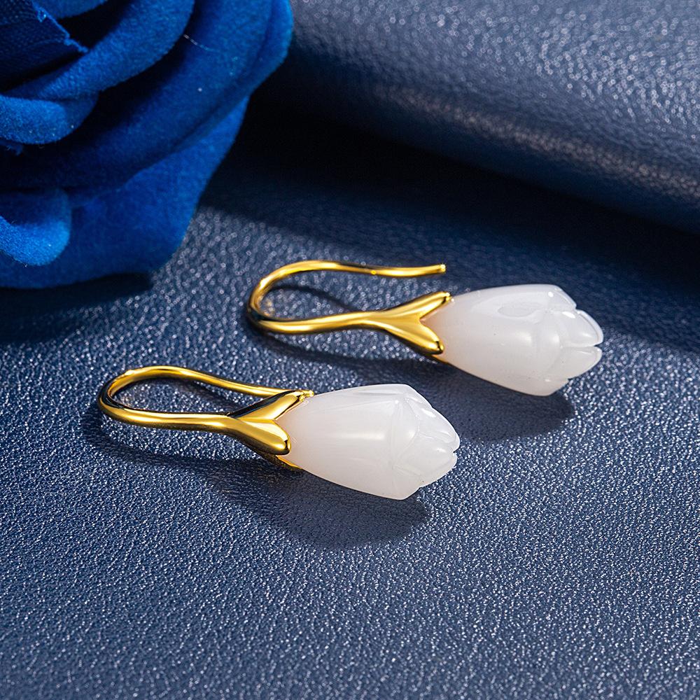 Orchid Retro Women's Fashion Versatile Ethnic Style Exquisite Atmosphere Earrings