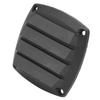 3in Marine Air Vent Grille Ventilation Ducting Louver Cover Black Plastic for Yacht