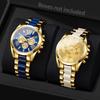 Xiaomi 2/3/4PCS Luxury Men Business Watches Set Fashion Three Eyes Roma Dial Quartz Wristwatch Reloj Hombre (Without Box)
