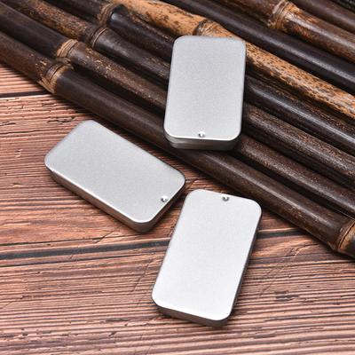 Scatola di ferro con coperchio scorrevole, scatola di immagazzinaggio per gioielli, porta pillole, scatola di caramelle e monete