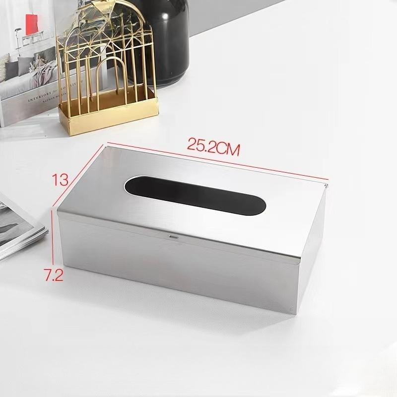 Wet Tissue Box Stainless Steel Modern Desktop Seal Tissue Case Modern Waterproof Metal Tissue Dispenser for BathroomKitchen Gift