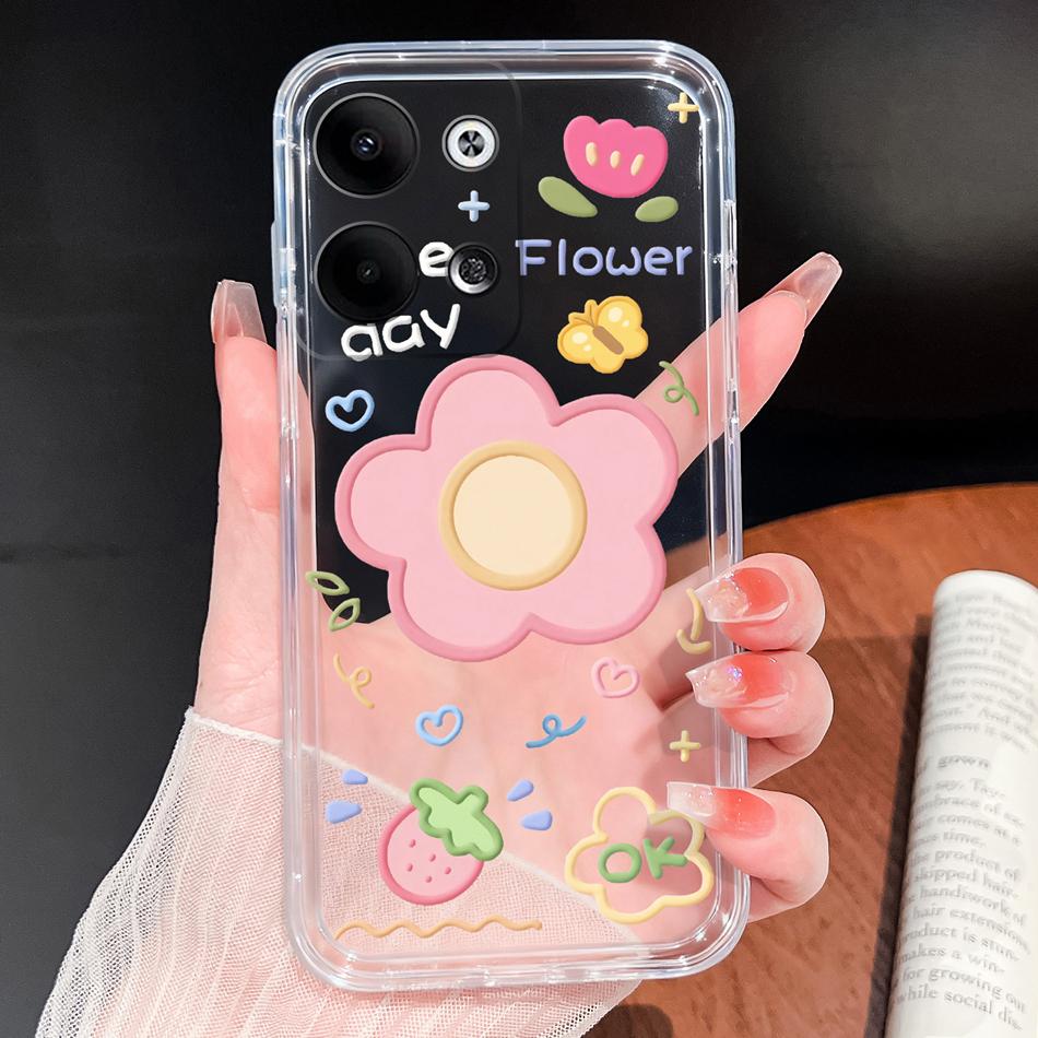 For Oppo Reno 9 Pro Plus 5G Phone Case Lovely Cartoon Soft TPU Transparent Silicone Lightweight Back Cover For Oppo Reno9 Funda