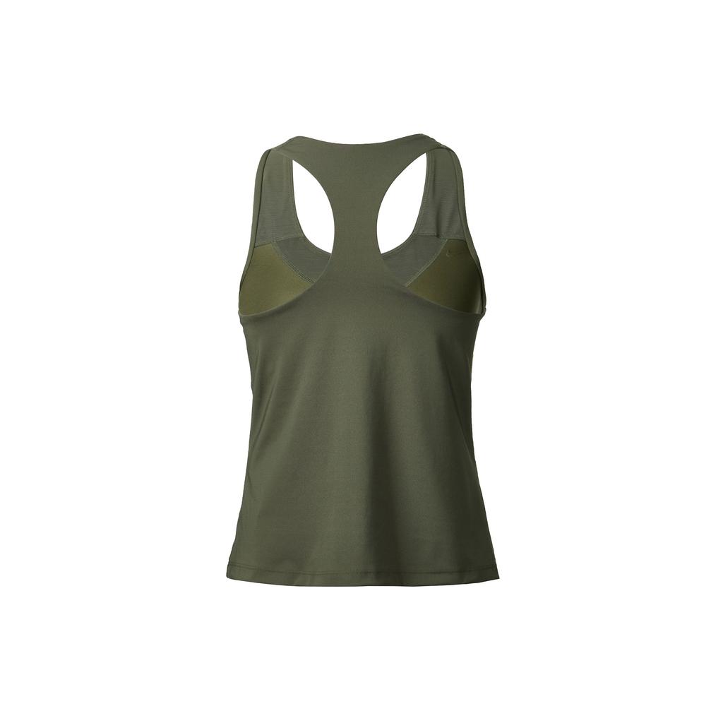 Nike Swoosh Solid Medium Support Quick-Dry Sports Tank Top Women Tops Khaki-Green DV9898-325