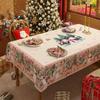 Weihnachtstischdecke, Neujahrs-Rundtischdecke, stimmungsvolle Dekoration, Kaffeetischdecke, Frühlingsfest-Tischdeckenbezug