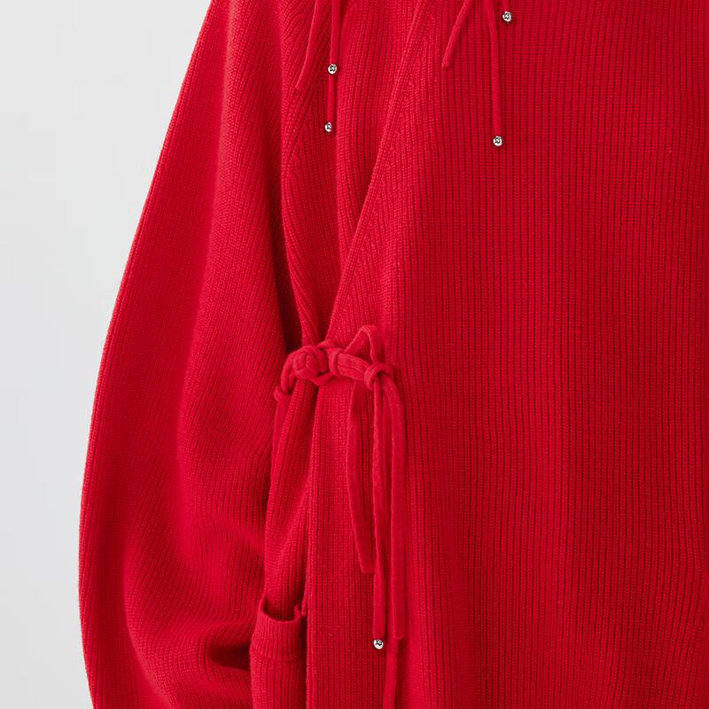 JNBY 2025 Spring Loose Fit Round Neck Wool Knit Sweater