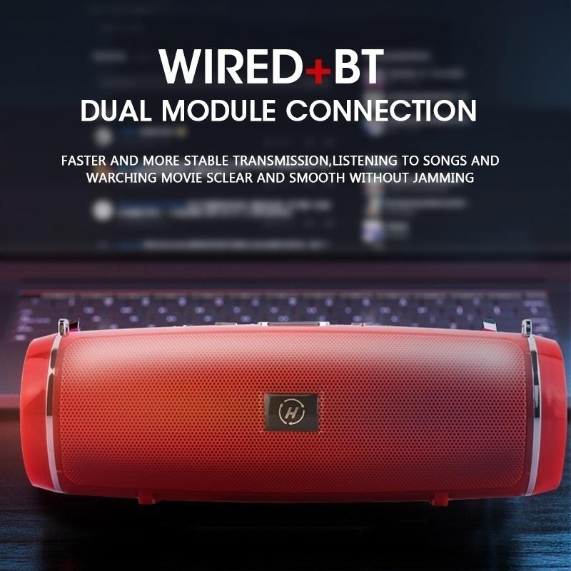 Upgrade Waterproof Outdoor HIFI Column Speaker Wireless Bluetooth Speaker Subwoofer Sound Box Support FM Radio TF Mp3 Player Mobile Phone