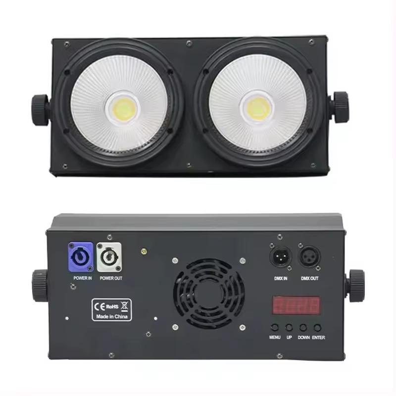 2x100W COB LED blinder światło Zimna biel i Ciepła biel scena show dj wesele klub bar impreza światło dmx Oświetlenie sceniczne wydarzenie show