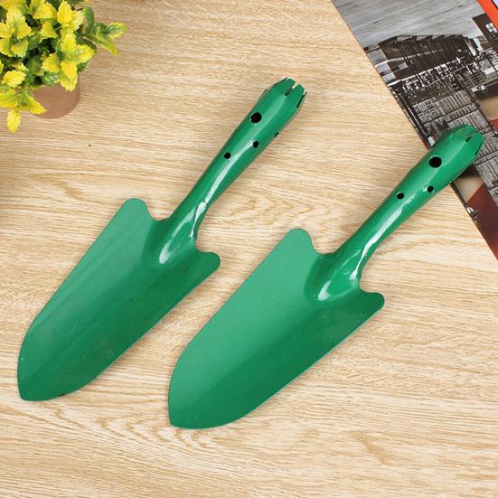 Practical Anti-corrosion Planting Shovel Multi-purpose Anti-slip Handle Metal Flower Shovel for Garden