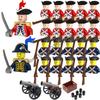 Medieval Napoleonic War Military Building Blocks Imperial Governor General Official French British Russia Marshal Soldiers Brick