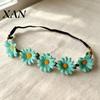 Adjustable Daisy Crown for Girls Sunflower/Daisy Wreath Headband Women Girls, Flower Headpiece, Daily Wear Silk Beach Photography Summer Dress