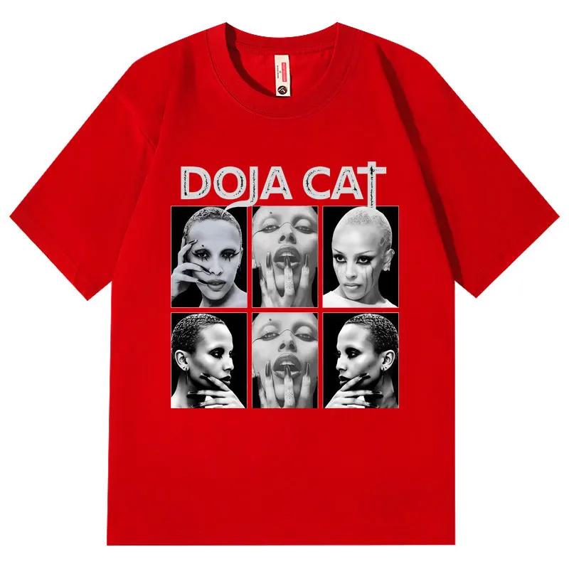 Rapper Doja Cat Graphic T Shirts Men Women Fashion Vintage Aesthetic Short Sleeve T-shirts High Quality Cotton Oversized T-shirt