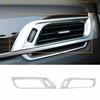 ABS Silver Air Conditioning Air Outlet Vent Trim For BMW X1 F48 2016-2022 2PCS