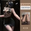 Yiyue Sexy Underwear Sexy Secretary OL Hip Skirt Hollow Lace Temptation Nightclub Uniform Pajama Set 1500