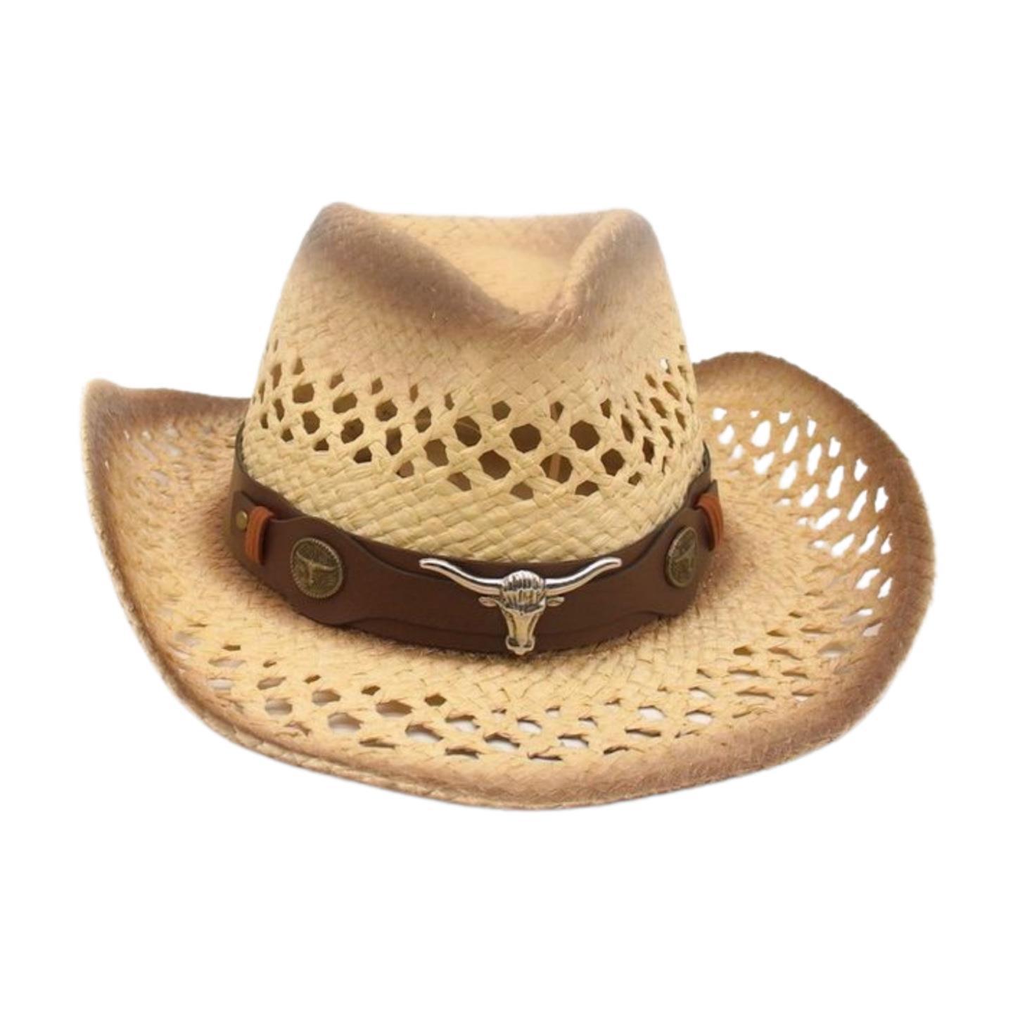 

Spring And Summer Hollow Windproof Sunscreen Hat Ethnic Tibetan Tourism Breathable Beach Straw Hat One size