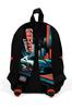 Sac à dos Mini Yuva noir Nefti Race Car à motifs deux compartiments 23565