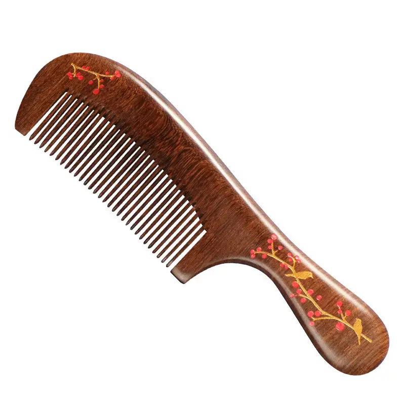 Non-Pear Wood Meridian Massage Brush: Full Body Meridian Dredging, Fat Burning, Abdomen Scraping with Pure Brass.