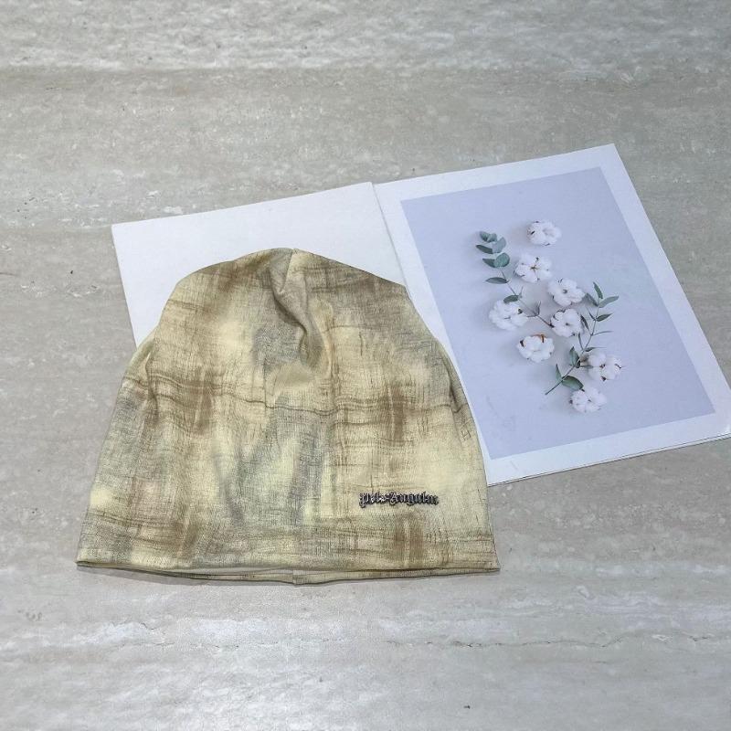 Niche tie-dye wasteland wind pile hat women's spring and autumn retro face small bag head cold hat versatile pullover hat