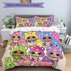 Cute Hoodie Friends Bedding Set Personalized Washable 3pcs Duvet Cover Pillowcases Soft Microfiber Home Bedroom Gift