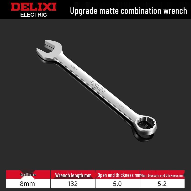 Delixi No. 10-13 Open-End Box-End Double-Ended Wrench Set