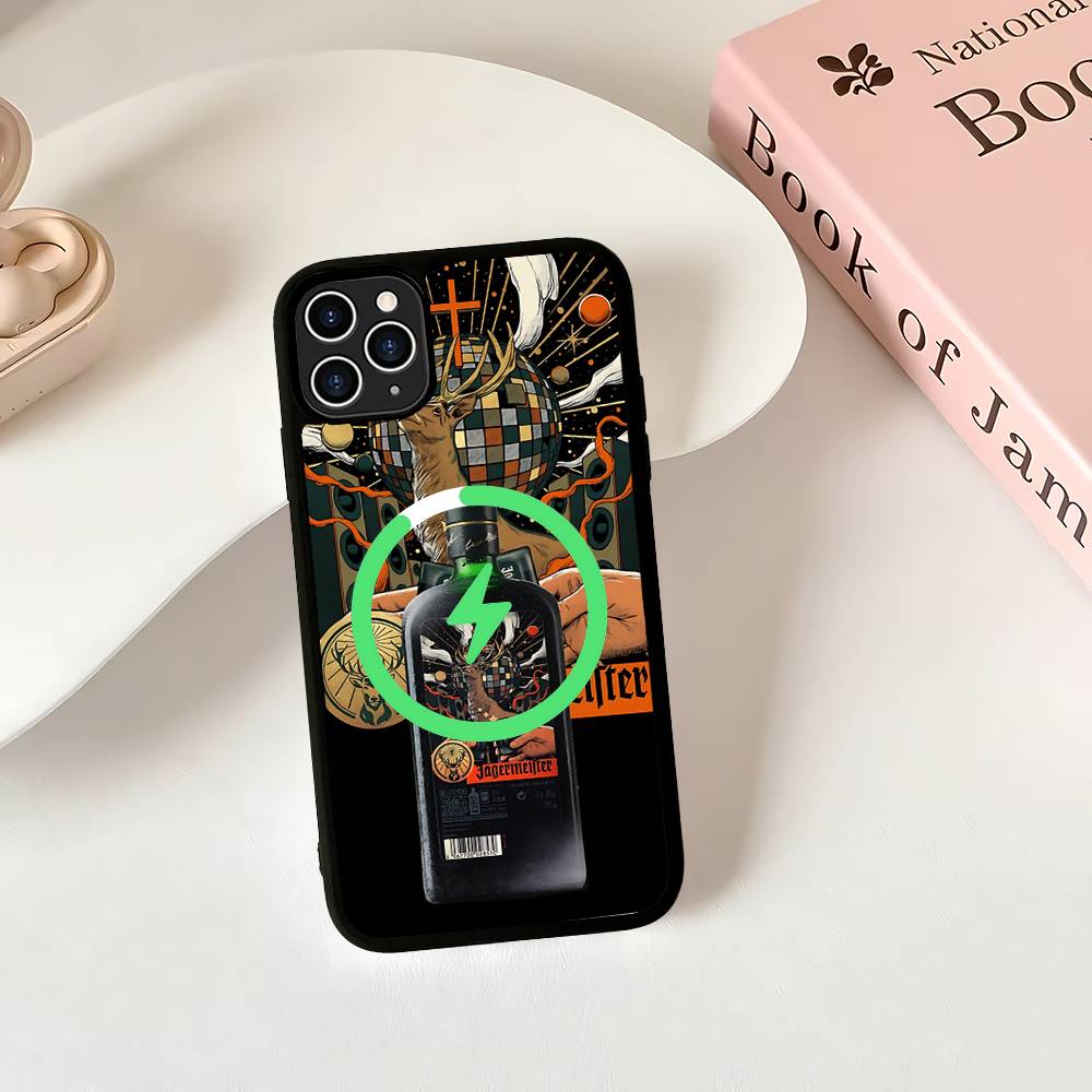 

Hot J-JaegermeisterS Magnetic Wireless Phone Case For IPhone 17 16 15 14 Plus 13 12 11 Pro Max iPhone 13