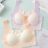 High Elasticity Shoulder Strap Seamless Sports Bra for Teen Girls - Wireless Comfort Bra for School & Daily Wear