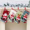 Christmas Stockings Xmas Ornament Christmas Sock 3D Pattern Santa Snowman Bear Hanging Xmas Tree Decoration Candy Gift Bags