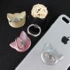 4 Pcs Cat Shape Phone Holder 360 Degree Metal Finger Ring Holder Luxury Women for Phone Stand