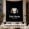 Custom Text Printed Tapestry Predator Pattern Large Wall Hanging Indoor Room Decor