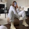 Plus Size Women's Flyknit Sock Boots: Autumn Martin Style, Breathable Candy Colors, Platform Thick Sole, Short Boots