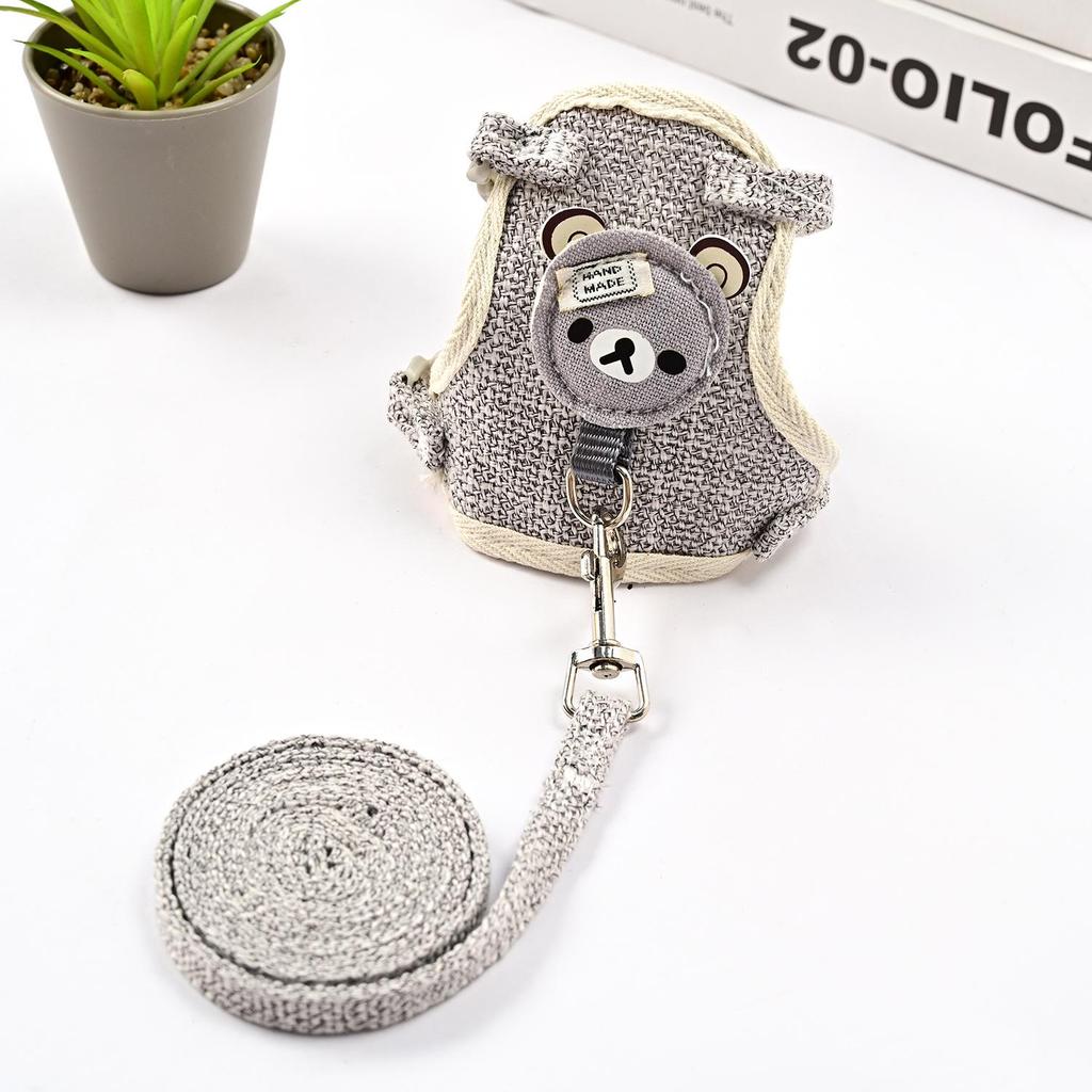 Adjustable Pet Harness and Leash Set for Small Dogs, Cats & Rabbits