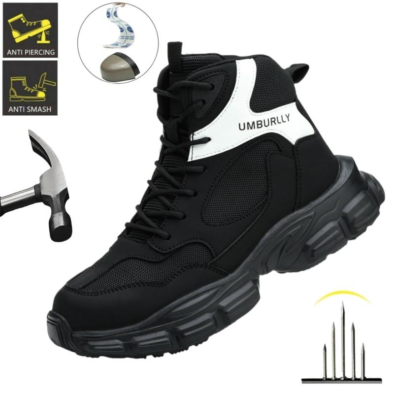 Women Safety Shoes Lightweight Comfortable Work Boots Indestructible Anti-Smashing Construction Platform Female Botas cm
