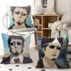 1pc Hasegawa Taizo Anime Cartoon Characters Pillow Case Fashion Square Pillowcase Bedroom Sofa Room Ins Decoration Leisure