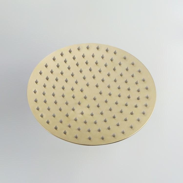 AMAXO Luxury Rainfall Shower Head Gold Shower Head for Bathroom (Gold,Brass) золотой